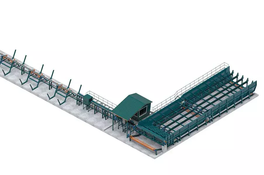 Линия сортировки бревна Cronver LSB 600