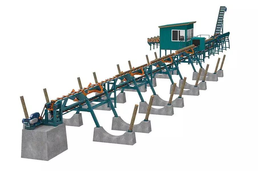 Линия сортировки бревна Cronver LSB 300